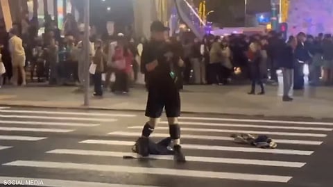 المهاجم لقي حتفه خلال مطاردة الشرطة