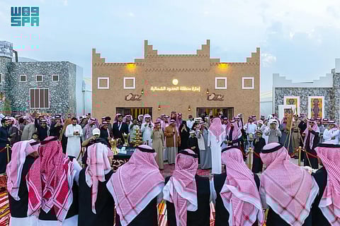عروض "الدحة" تبرز هوية الشمال في جناح إمارة الحدود الشمالية بمعرض "واحة الأمن"