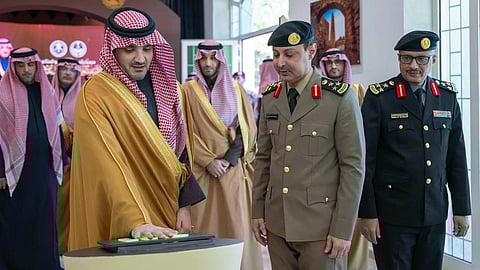 الأمير عبدالعزيز بن سعود يضع حجر الأساس لمركز العمليات الأمنية الموحدة بالجوف