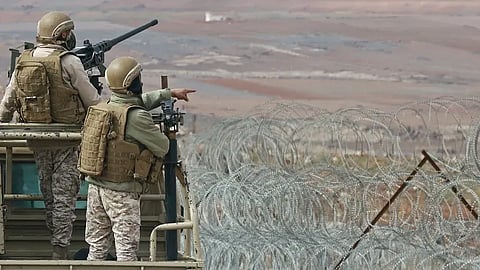 الجيش الأردني على الحدود الأردنية السورية