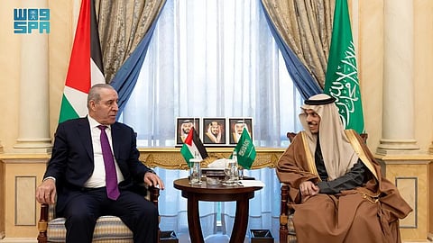 وزير الخارجية يبحث مع نائب رئيس دولة فلسطين تطورات غزة ودعم المملكة للمسار الإصلاحي
