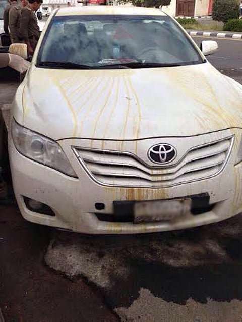 مجهولون يسكبون "أسيد" على سيارة عضو "هيئة" بحائل