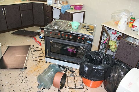 انفجار لحظي بعد تسرب غاز مطبخ يُصيب سيدة بـ"قيم الطائف"