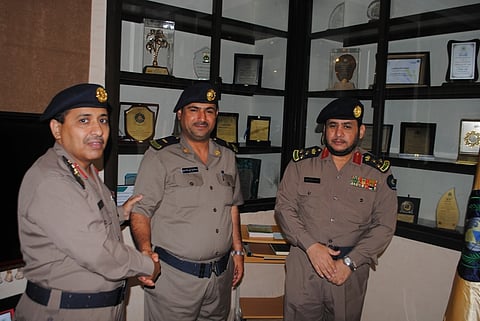 "المطرفي" يقلد 5 من منسوبي "مدني جدة" رتبهم الجديدة