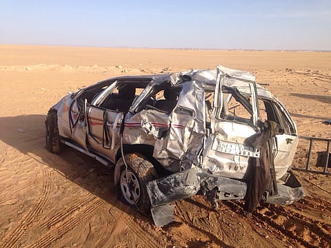 مصرع ٥ أثيوبيين وإصابة 11 آخرين في حادث مروع بنجران