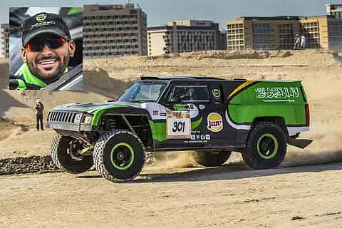 يزيد الراجحي يخوض سباق رالي "سيلاين" الصحراوي القطري