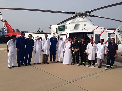 انطلاق خدمة الإسعاف الجوي لإنقاذ الحالات الطارئة بـ "فرسان"