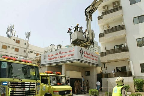 حريق يلتهم أرشيف مستشفى الرفيع في"فرضية" بمكة