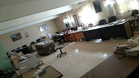 بالصور... سرقة مجمع مدارس "الوردتين "بأبها خلال فترة الإجازة