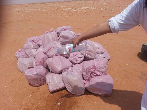 شرطة رماح تتلف 611 قارورة "عرق"