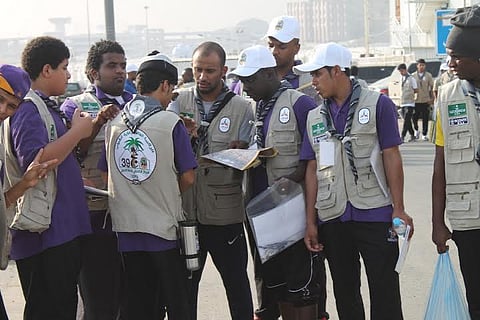 كشافة رعاية الشباب تبدأ إرشاد الحجيج غداً