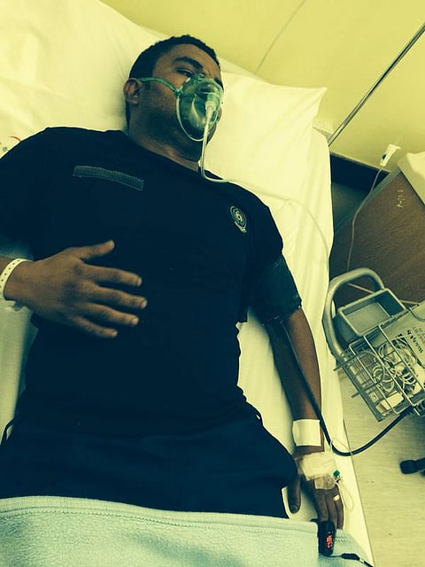 إصابة أحد رجال الدفاع المدني بمحافظة "فرسان"