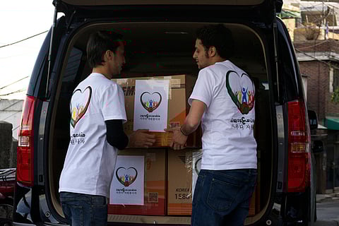 طلاب المملكة المبتعثون يكافحون الفقر في كوريا الجنوبية