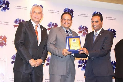 بالصور.. "سبق" تفوز بجائزة المركز الثاني لأفضل المواقع العربية لعام ٢٠١٤م