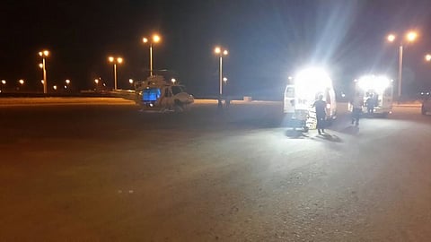 إصابة 8 في حادث على طريق ترابي في بيش