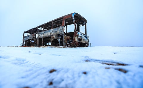 "التمياط" يهدي "سبق" صوراً للثلوج في "حزم الجلاميد" و"طريف"
