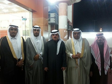 مشاري وعبدالله الثبيتي يحتفلان بعرسهما