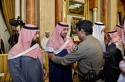 أبناء الملك عبد الله يتلقون التعازي في والدهم بقصر الفقيد بالرياض