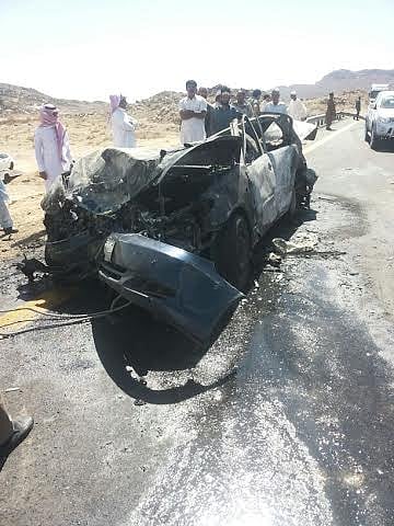 تفحم شخص في حادث مروري على طريق سبت العلايا- بيشة