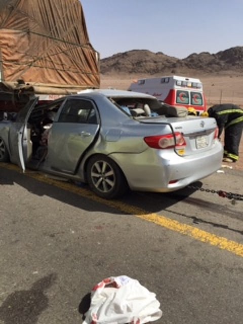 حوادث مرورية متفرقة تخلف 8 إصابات على طرق المدينة