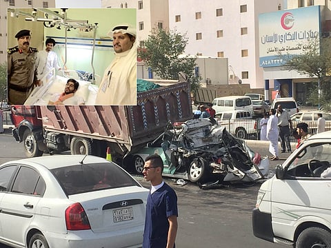 رجل مرور المدينة يروي تفاصيل حادثة ارتطامه بالشاحنة