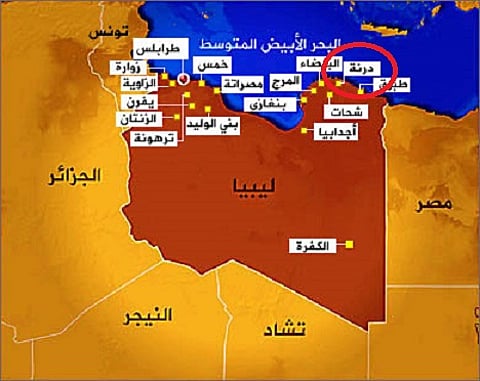 الجيش الليبي يحاصر "داعش" في مدينة درنة من أربعة محاور