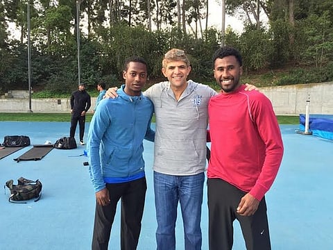 لؤي ناظر يزور معسكر منتخب "أم الألعاب" في لوس أنجلوس