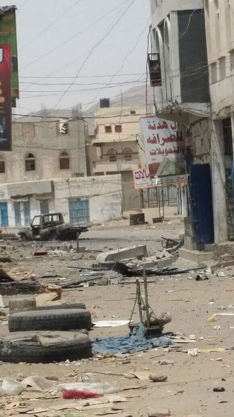 سيارة مفخخة تخلف٤٠ قتيلاً من مليشيات الحوثي في شبوة