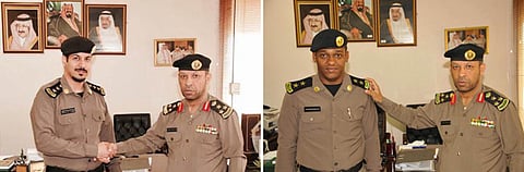 مدير سجون جدة يقلد "العميري" و"الغريدي" رتبتَيْهما الجديدتَيْن