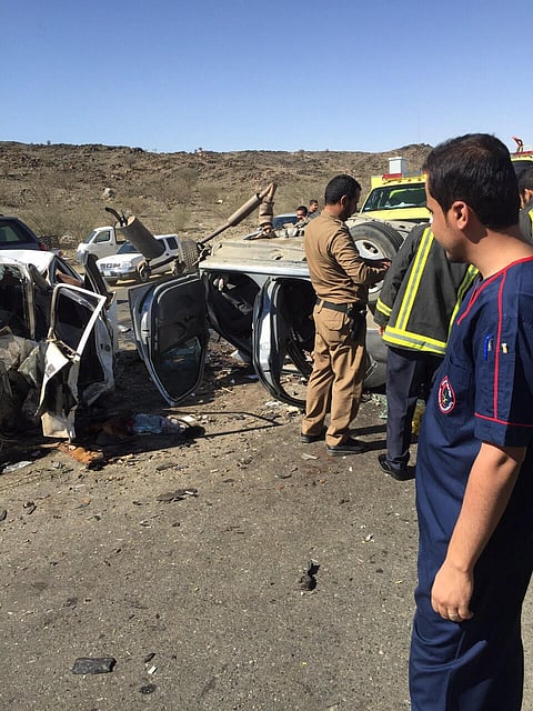 مصرع 8 أشخاص بينهم عائلة في حادث شنيع جنوب الطائف