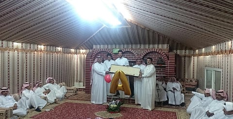 "الثبيتي" و"المنجومي" يحتفلان بقدوم حفيديهما