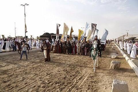 بالصور.. "سوق عكاظ" يختتم فعالياته بعد 50 عرضًا تاريخيًا