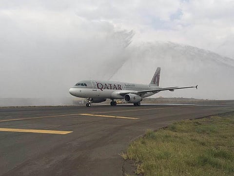 مطار أبها الإقليمي يستقبل أولى رحلات الخطوط القطرية