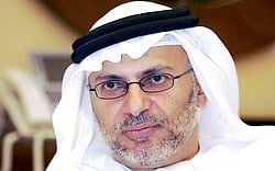 قرقاش: صاروخ أرض أرض استهدف شهداء الإمارات