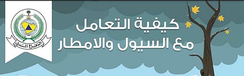 "انفوجرافيك" إرشادي لكيفية التعامل الآمن مع الأمطار والسيول