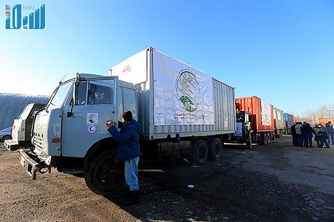بالصور.. أطنان إغاثية من المملكة لشعب طاجيكستان المنكوب