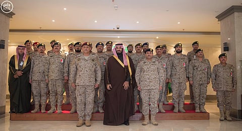 "ولي ولي العهد" يفتتح المبنى الجديد لقيادة القوات البرية الملكية