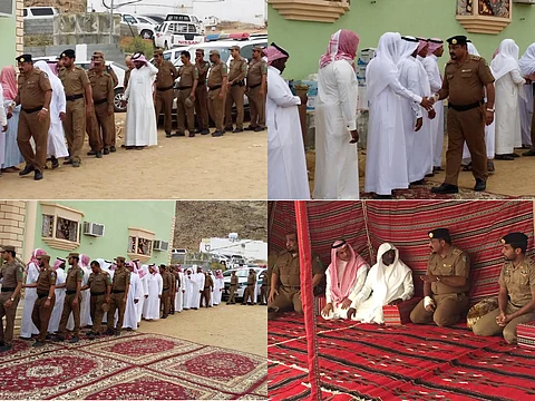 قائد "طريق الساحل" يعزي ذوي رجل أمن الطرق "الحربي"