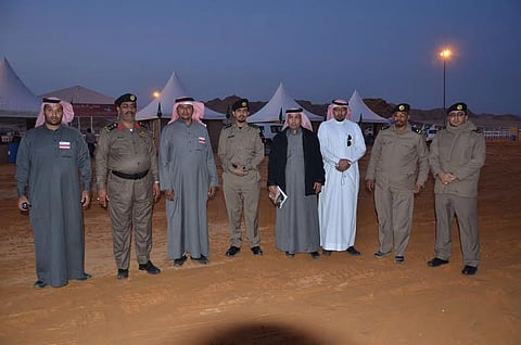 جناح توعوي أمني مروري لشرطة المدينة بملتقى الفرسان الثالث