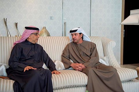 "سلمان بن إبراهيم" يبحث مع "هزاع بن زايد" مستجدات تنظيم كأس آسيا 2019