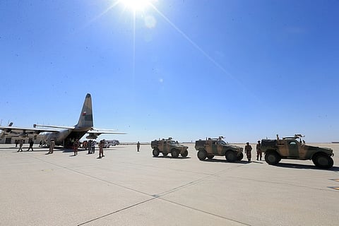 بالصور.. وصول القوات القطرية والسودانية والعمانية لحفر الباطن