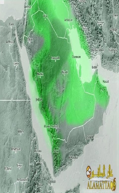 "الحربي": حالة جوية ممطرة شبه شاملة من الاثنين إلى الجمعة