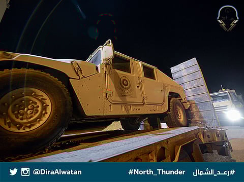 شاهد .. القوات البحرية السعودية تنضم إلى القوة الضاربة وتصل أرض "رعد الشمال"