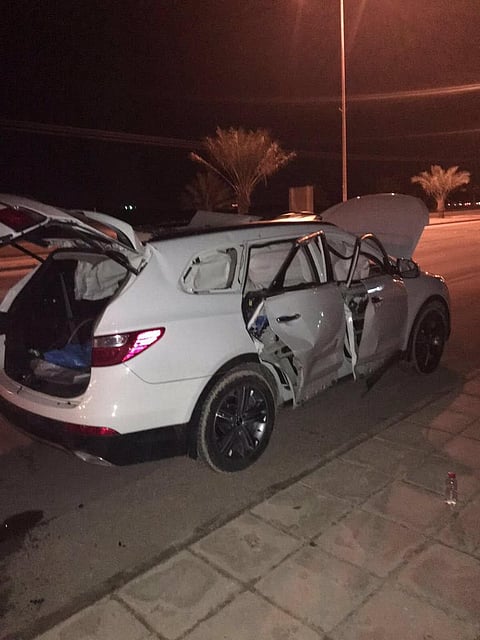 شاهد.. هذا ما نتج عن انفجار "دافور" داخل سيارة في بريدة