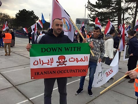 مظاهرة في "هولندا" نصرة للأسرى الأحوازيين