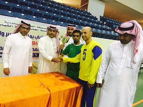 نادي المدينة لذوي الاحتياجات الخاصة بطل المملكة في كرة الهدف