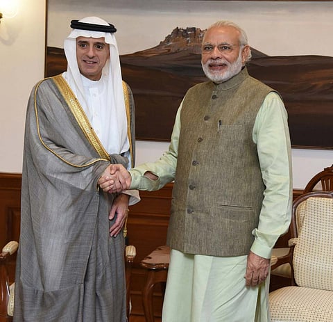 نيودلهي.. "الجبير" يبحث مع رئيس وزراء الهند أوجه التعاون بين البلدين