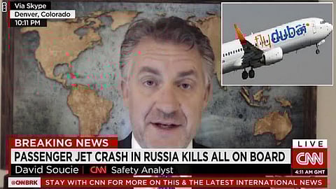 محلل أمريكي: أستغرب قيام قائد طائرة "فلاي دبي" بالمناورة لساعتين بدلاً من الذهاب لمطار آخر