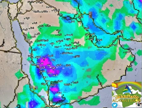 الحربي: حالة جوية تؤثر على معظم مناطق المملكة
