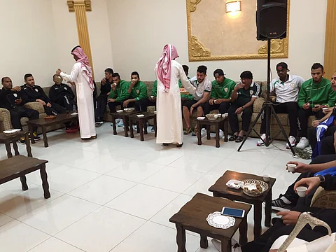 أبناء هداده بالمنطقة الشرقية يقيمون حفلاً تكريمياً لفريق نجران